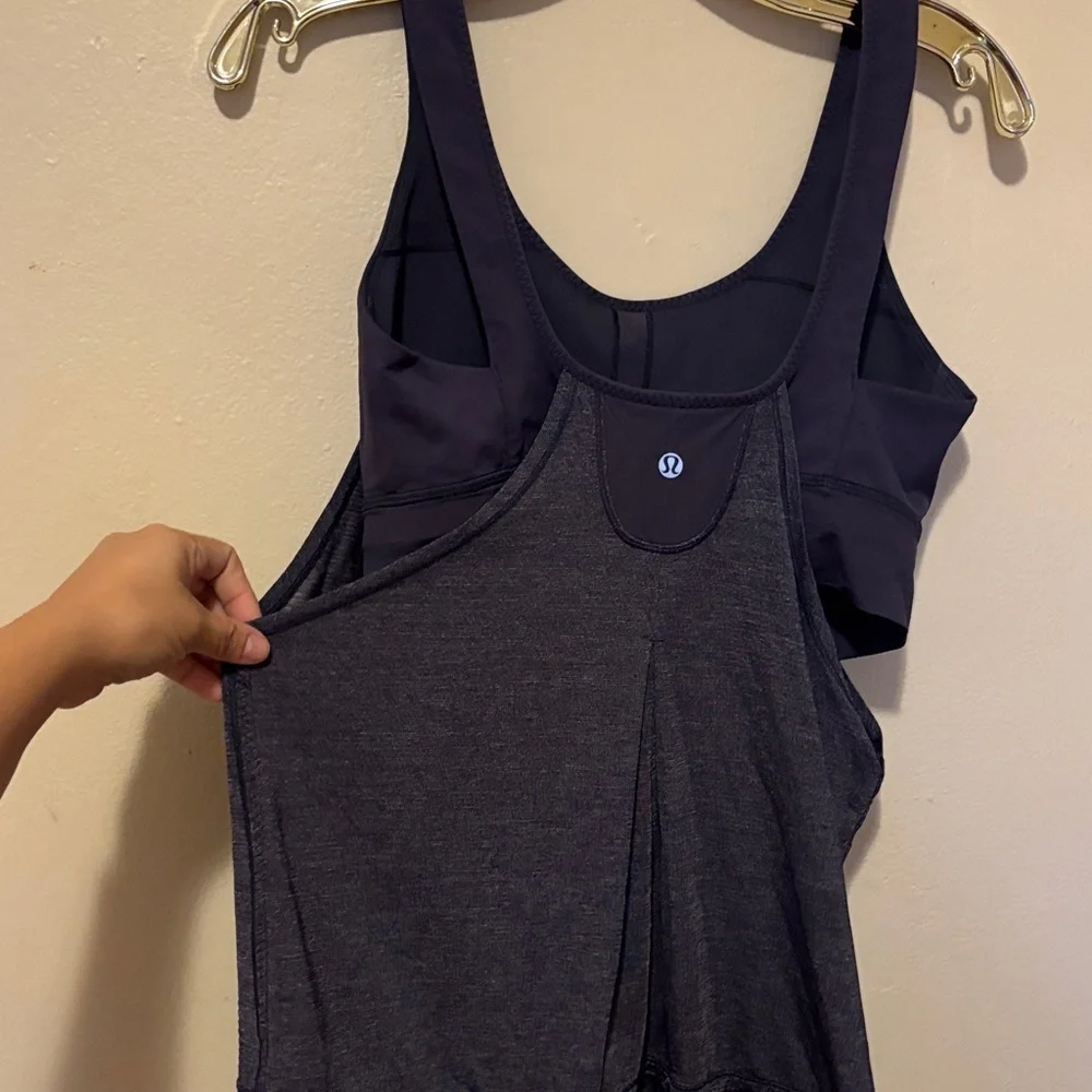 Lululemon Athletica Navy and Black Tank Top